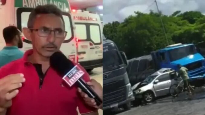 Os pais e o bebê sobreviveram ao grave acidente. (Foto: Reprodução/Instagram/commonike/Reprodução/MaisPB)