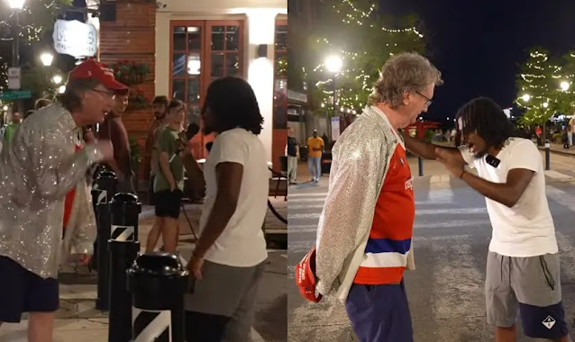Leoule Yared foi atacado verbalmente por um homem. (Foto: Reprodução/YouTube/Soldier4christ).